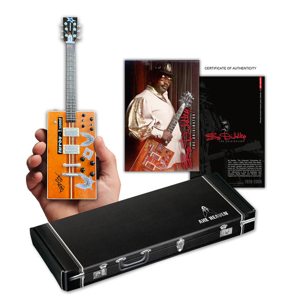 Mini Guitar Bo Diddley Signature “Twang Machine” Turbo 5-speed Kinman Custom