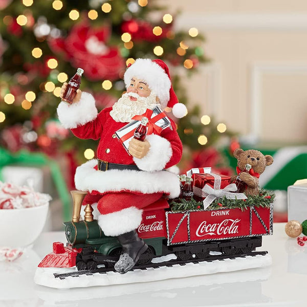 Figurine Santa on Coca-Cola Train Kurt Adler's - Boulevard Souvenirs