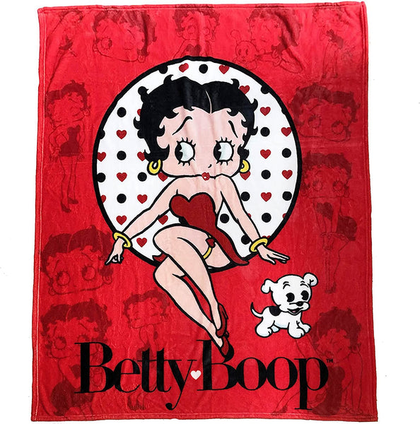 Throw Blanket Betty Boop Silhouettes - Boulevard Souvenirs