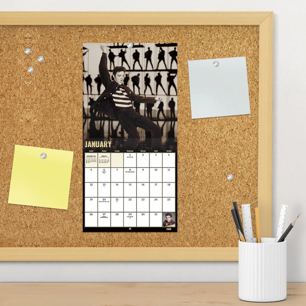 Mini Wall Calendar 2025 Elvis Presley