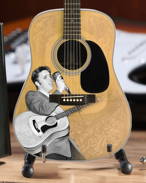Officially Licensed Elvis Presley '55 Tribute Acoustic Mini Guitar Model