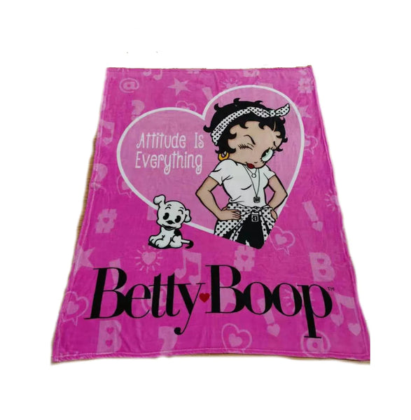 Throw Blanket Betty Boop Attitude - Boulevard Souvenirs