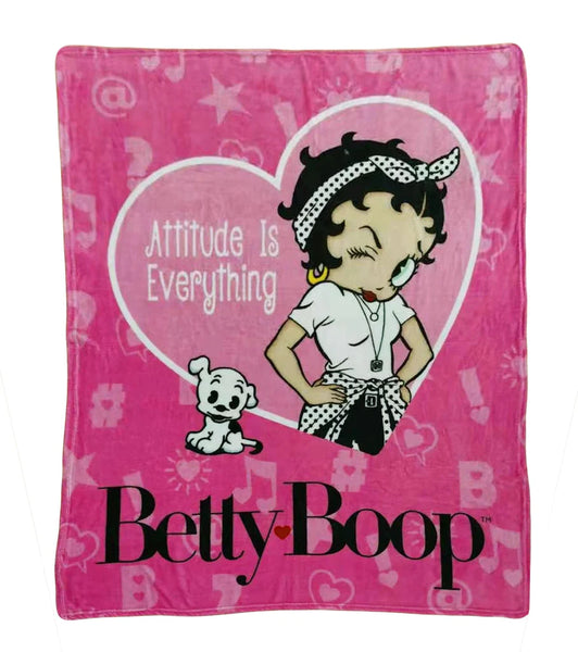 Throw Blanket Betty Boop Attitude - Boulevard Souvenirs