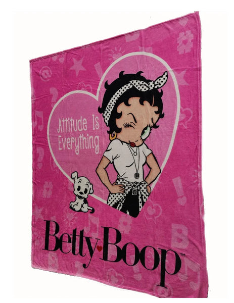 Throw Blanket Betty Boop Attitude - Boulevard Souvenirs