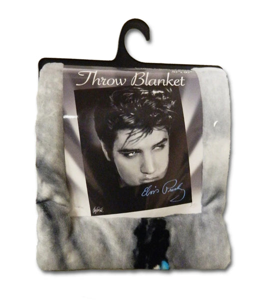 Throw Blanket Elvis Up Close - Boulevard Souvenirs