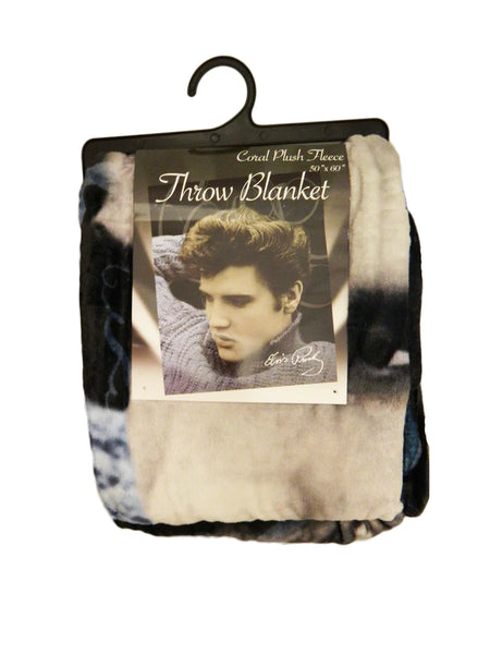 Throw Blanket Elvis Blue Sweater - Boulevard Souvenirs