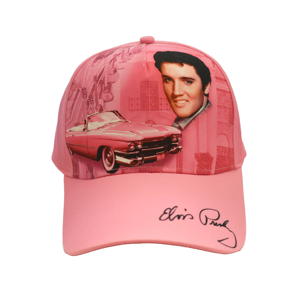CAP Elvis Presley Pink with guitars Boulevard Souvenirs