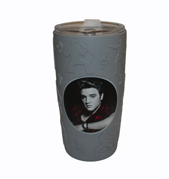 Thermo Elvis Gray Portrait Stainless Steel With Silicone Sleeve