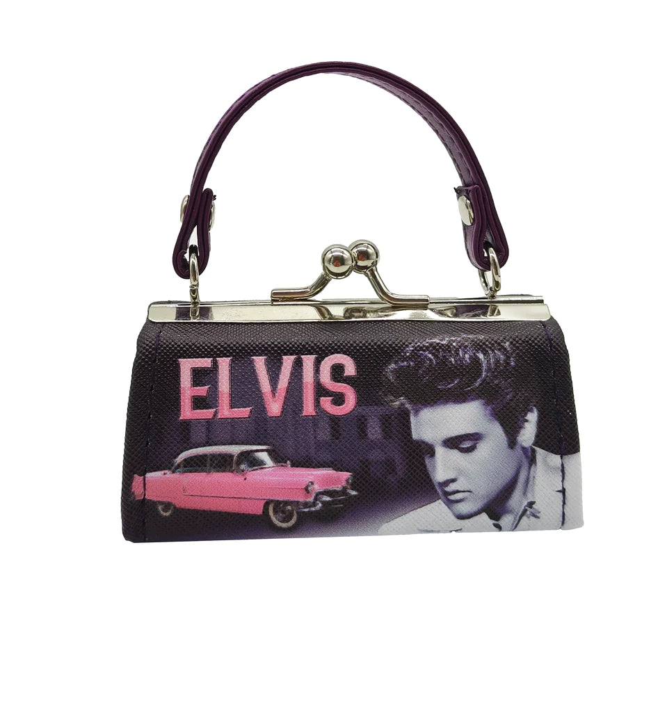 Mini Coin Purse ELVIS PINK CADDY Boulevard Souvenirs