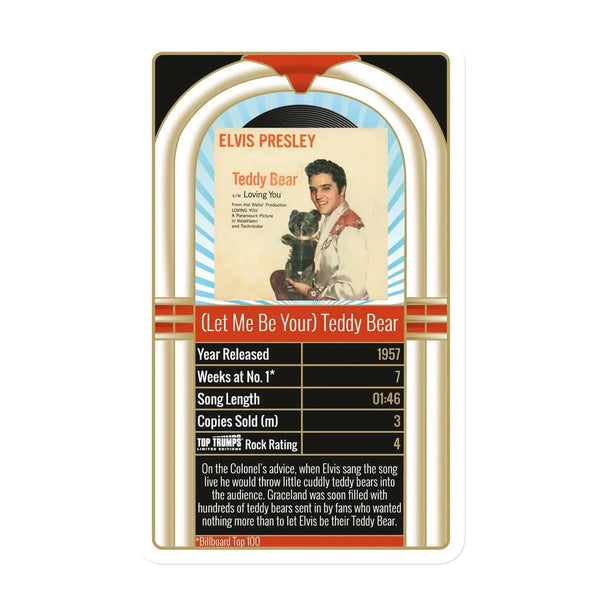 GAME Elvis Presley: 30 Greatest Singles Top Trumps Card Game - Boulevard Souvenirs