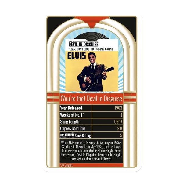 GAME Elvis Presley: 30 Greatest Singles Top Trumps Card Game - Boulevard Souvenirs