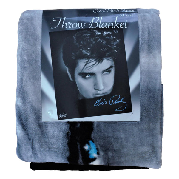 Throw Blanket Elvis Up Close - Boulevard Souvenirs