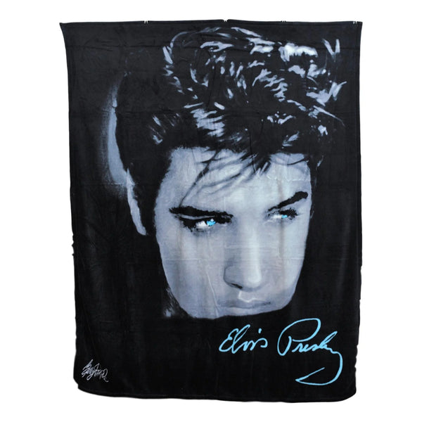 Throw Blanket Elvis Up Close - Boulevard Souvenirs