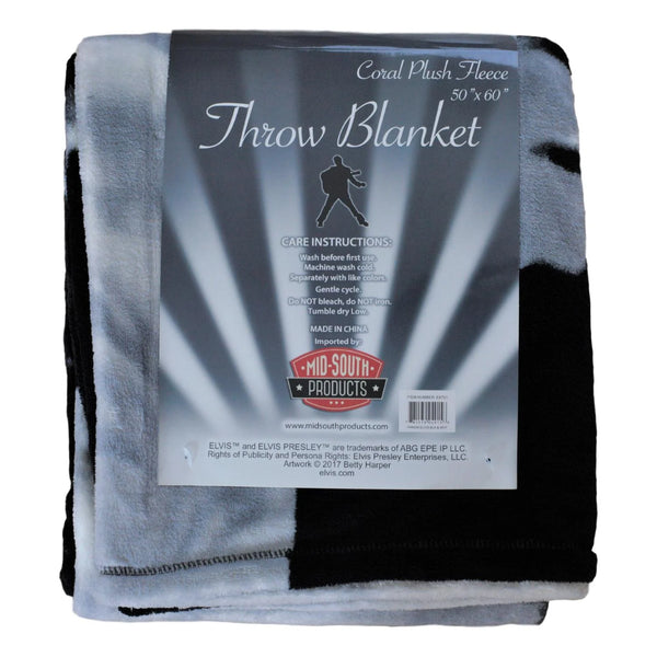 Throw Blanket Elvis Blue Sweater - Boulevard Souvenirs