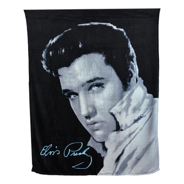 Throw Blanket Elvis "Black & White" Photo - Boulevard Souvenirs
