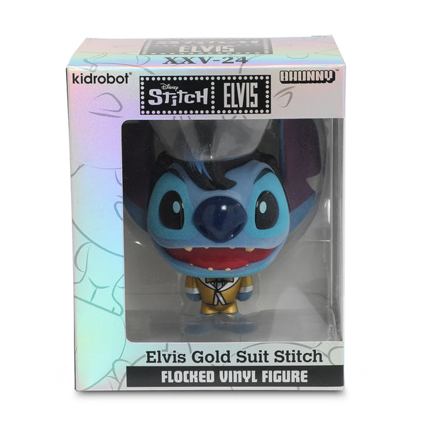 Lilo and Stitch Gold Suit Elvis Bhunny 4” Flocked Vinyl Figure