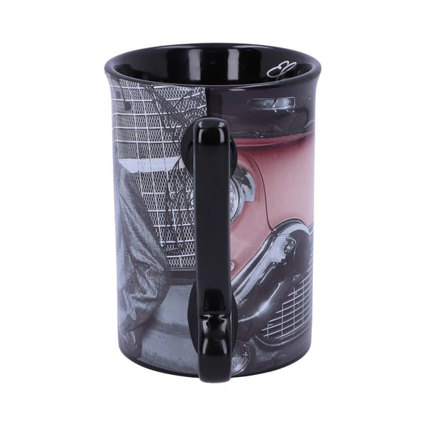Mug Elvis In Front of Car  Music Note Handle - Boulevard Souvenirs
