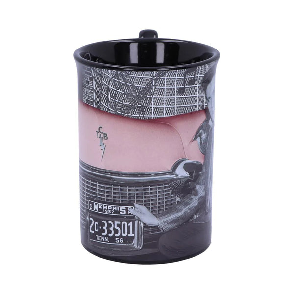 Mug Elvis In Front of Car  Music Note Handle - Boulevard Souvenirs