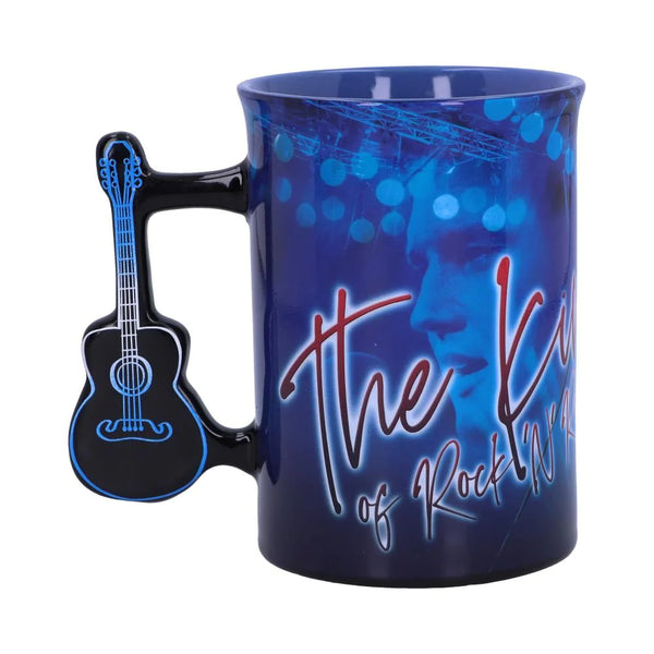Mug Elvis  The King White Jumpsuit Guitar Handle - Boulevard Souvenirs