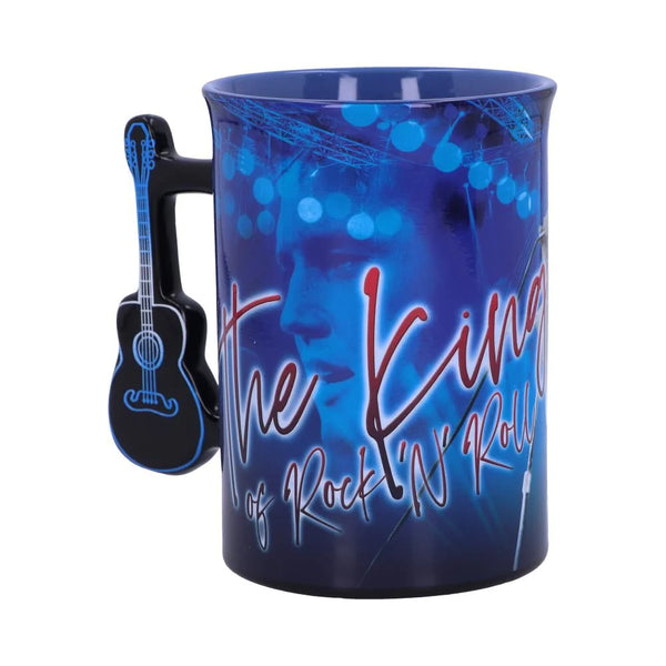 Mug Elvis  The King White Jumpsuit Guitar Handle - Boulevard Souvenirs