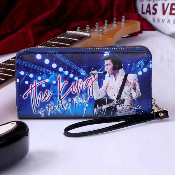 Wallet Elvis The King Blue - Boulevard Souvenirs