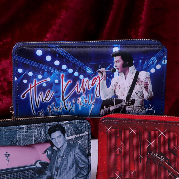 Wallet Elvis The King Blue - Boulevard Souvenirs