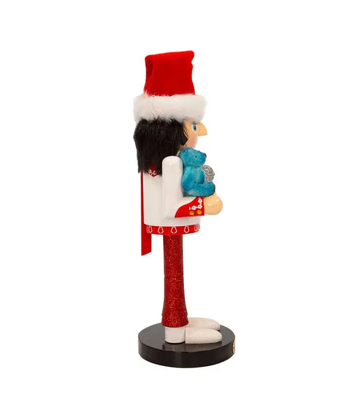 Nutcracker  Elvis Presley with BLUE Teddy Bear - Boulevard Souvenirs