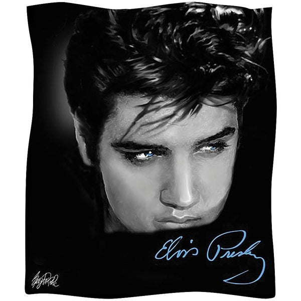 Throw Blanket Elvis Up Close - Boulevard Souvenirs