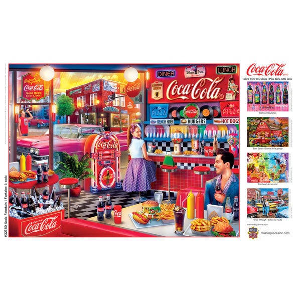 Puzzle Coca-Cola - Soda Fountain 300 Piece EZ Grip - Boulevard Souvenirs