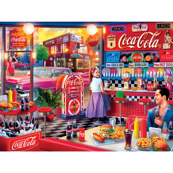 Puzzle Coca-Cola - Soda Fountain 300 Piece EZ Grip - Boulevard Souvenirs