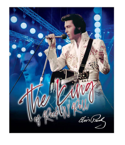 Throw Blanket Elvis The King Blue - Boulevard Souvenirs