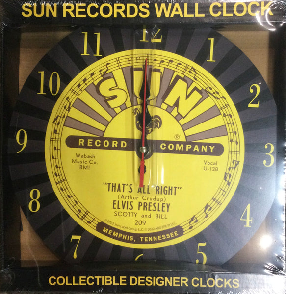 Clock Sun Records  Elvis All Right - Boulevard Souvenirs