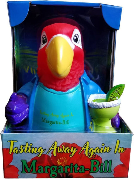 Rubber Duck Parrot Jimmy Buffett Tasting Away Again In Margarita-Bill - Boulevard Souvenirs