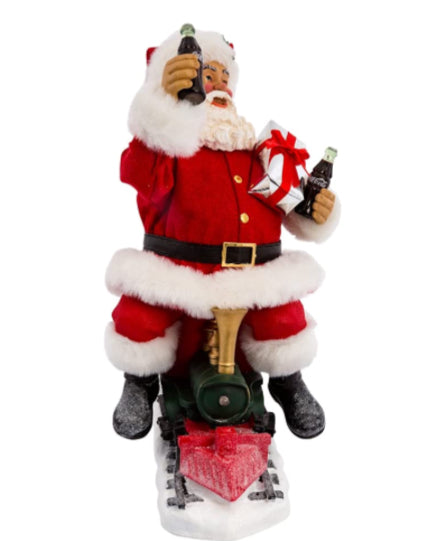 Figurine Santa on Coca-Cola Train Kurt Adler's - Boulevard Souvenirs