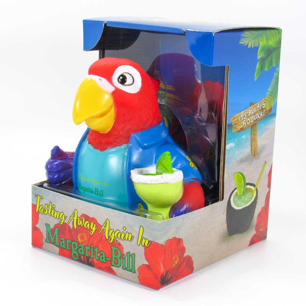 Rubber Duck Parrot Jimmy Buffett Tasting Away Again In Margarita-Bill - Boulevard Souvenirs
