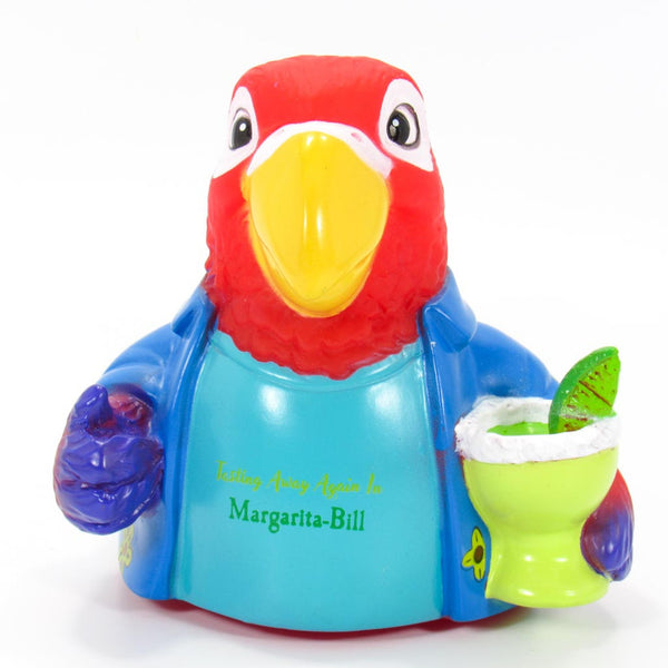 Rubber Duck Parrot Jimmy Buffett Tasting Away Again In Margarita-Bill - Boulevard Souvenirs