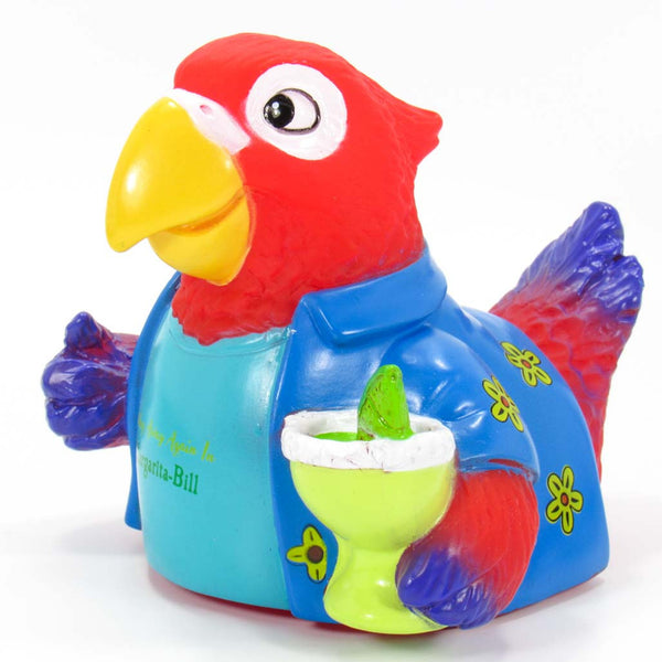 Rubber Duck Parrot Jimmy Buffett Tasting Away Again In Margarita-Bill - Boulevard Souvenirs