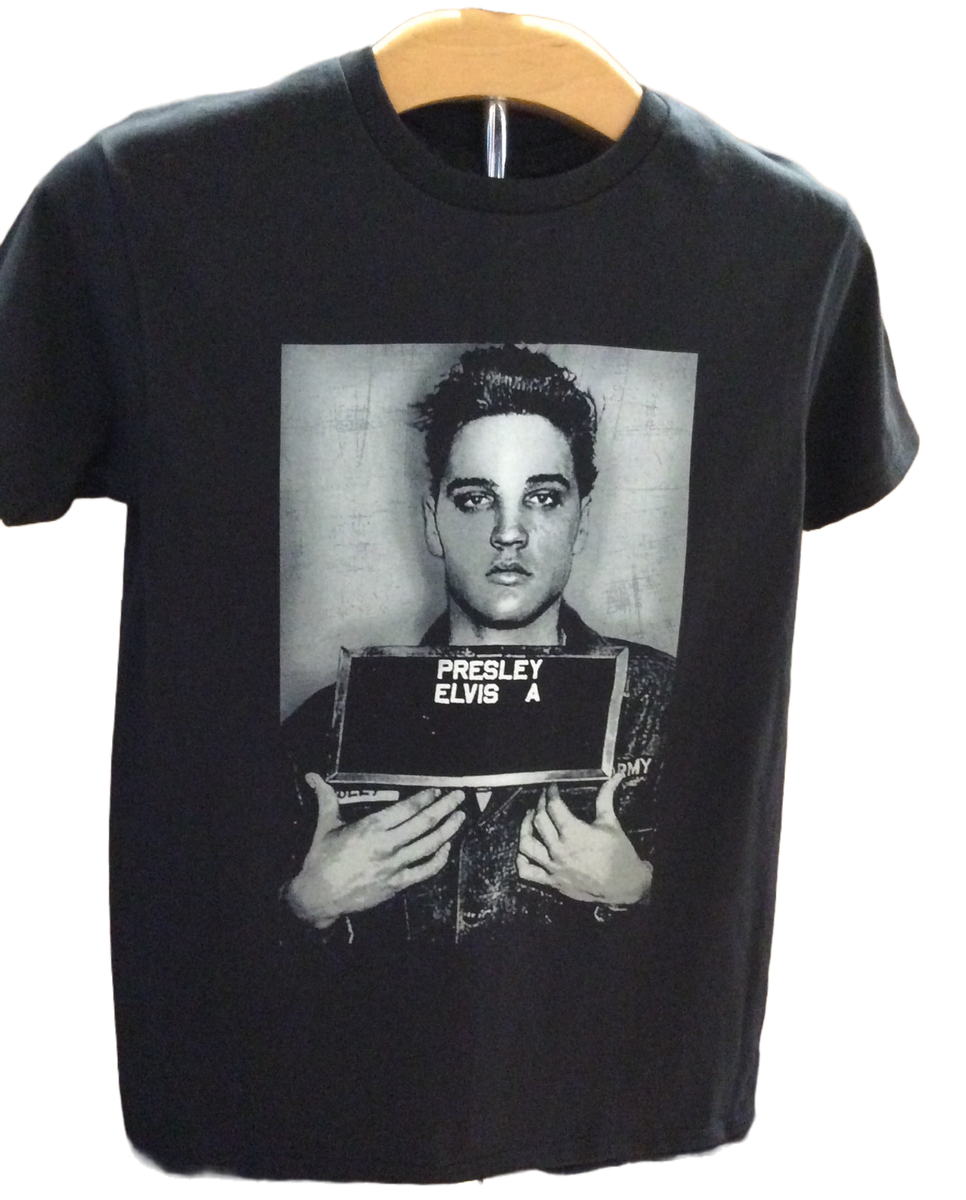T-Shirt ELVIS ENLISTMENT Mugshot – Boulevard Souvenirs