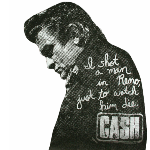 T-SHIRT Johnny Cash Cash - I shot a man in Reno...