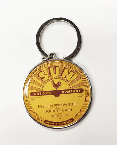 KEY CHAIN Sun Records/ Johnny Cash Folsom Prison...