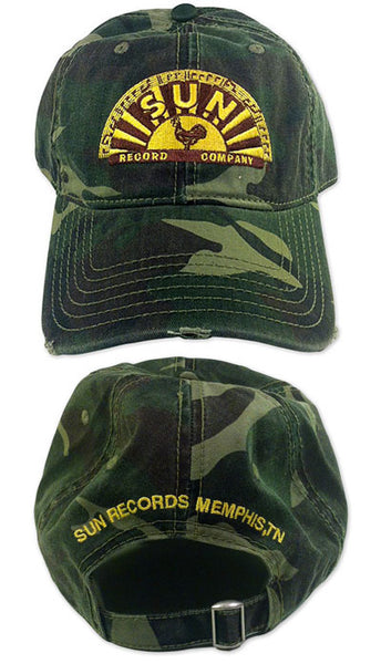 Cap Sun Records Camouflage Distressed - Boulevard Souvenirs