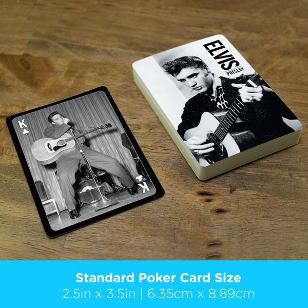 Playing Cards Elvis Presley - Black and White - Boulevard Souvenirs