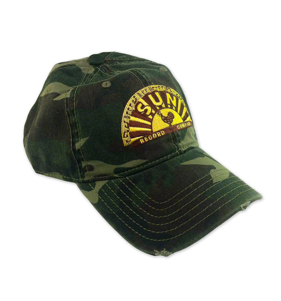Cap Sun Records Camouflage Distressed - Boulevard Souvenirs