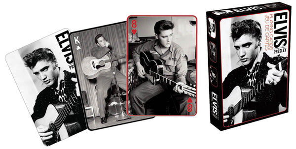 Playing Cards Elvis Presley - Black and White - Boulevard Souvenirs