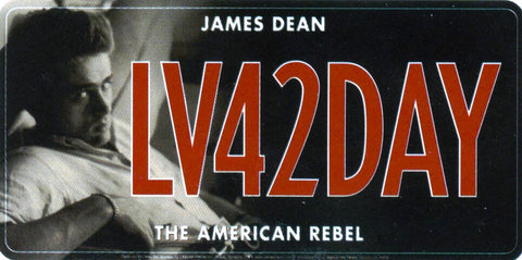License Plate James Dean LV42DAY The American Rebel