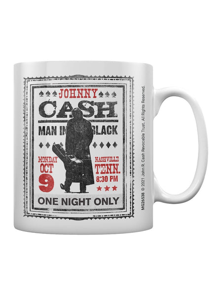 Mug Johnny Cash One Night Only - Boulevard Souvenirs