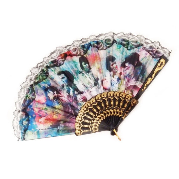 Hand Fan Elvis Colorful