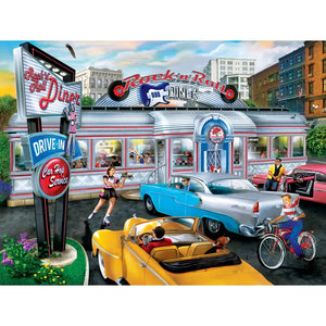 Puzzle Drive-Ins, Diners & Dives - Rock & Rolla 550pc Jigsaw