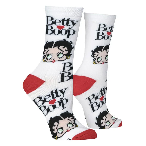 Socks Betty Boop Fun Print Novelty Crew for Women