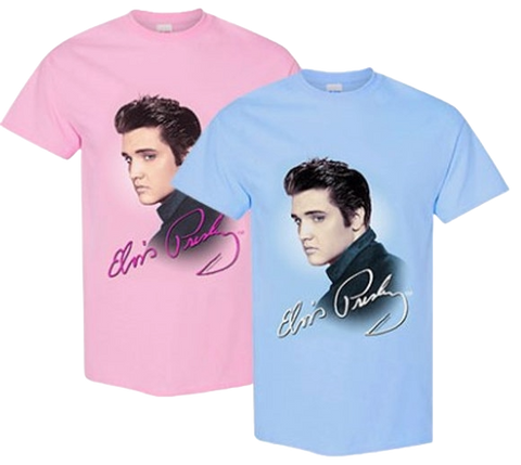 T-Shirt Elvis Profile Kids BLUE or PINK